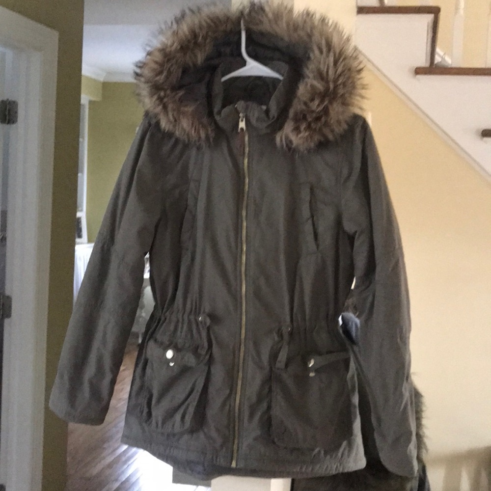 H&M Faux Fur Hooded Parka
